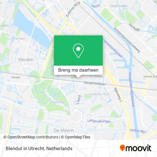 Blendut in Utrecht kaart