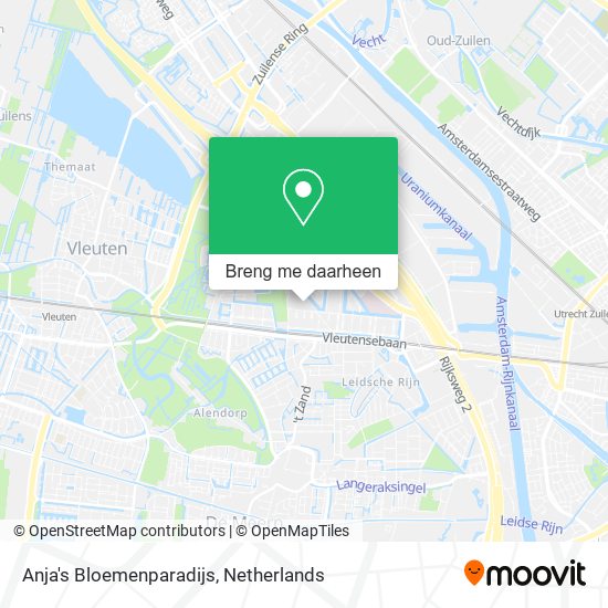Anja's Bloemenparadijs kaart