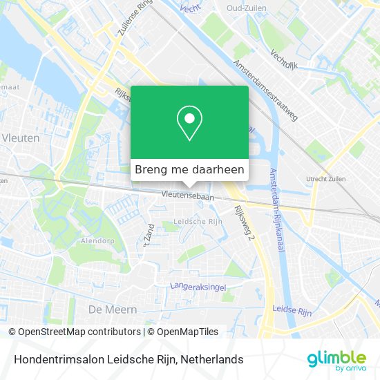 Hondentrimsalon Leidsche Rijn kaart