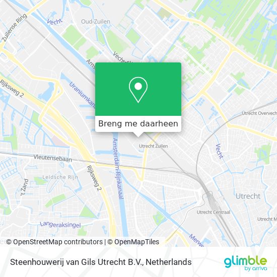 Steenhouwerij van Gils Utrecht B.V. kaart