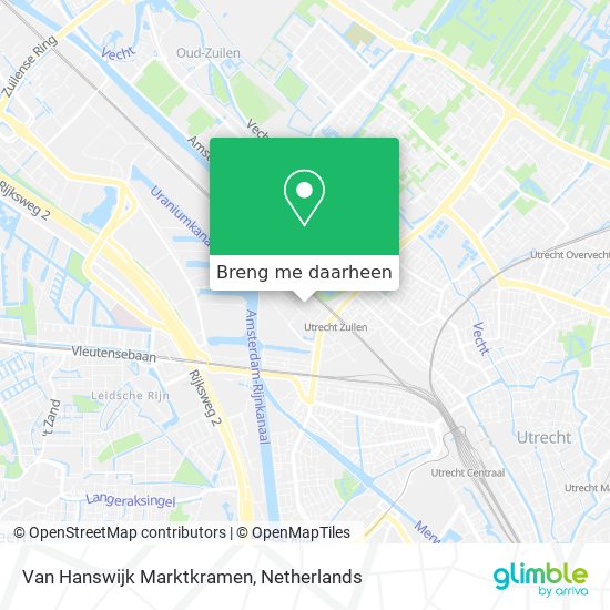 Van Hanswijk Marktkramen kaart