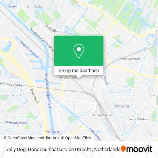 Jolly Dog, Hondenuitlaatservice Utrecht. kaart