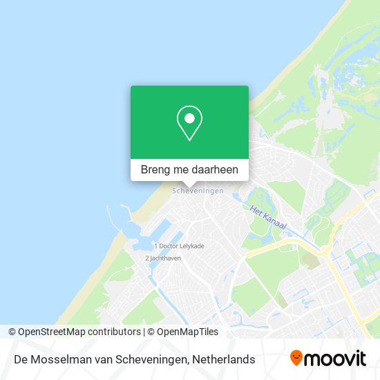 De Mosselman van Scheveningen kaart