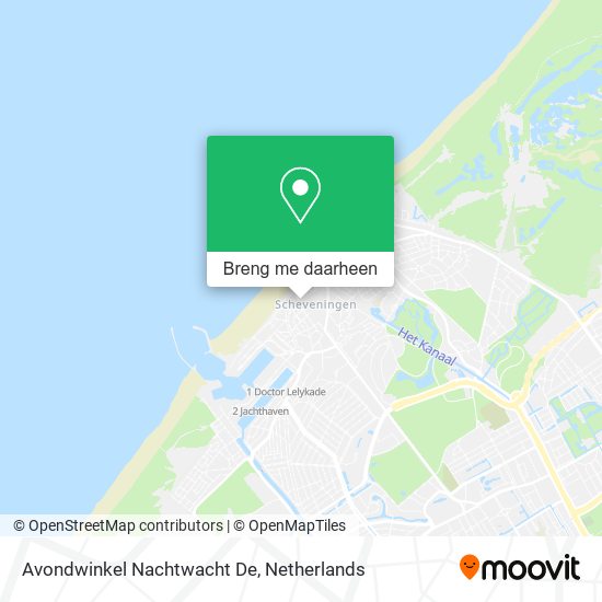 Avondwinkel Nachtwacht De kaart