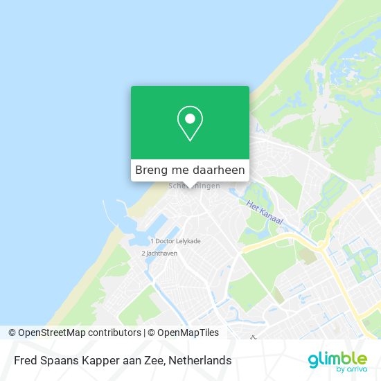 Fred Spaans Kapper aan Zee kaart