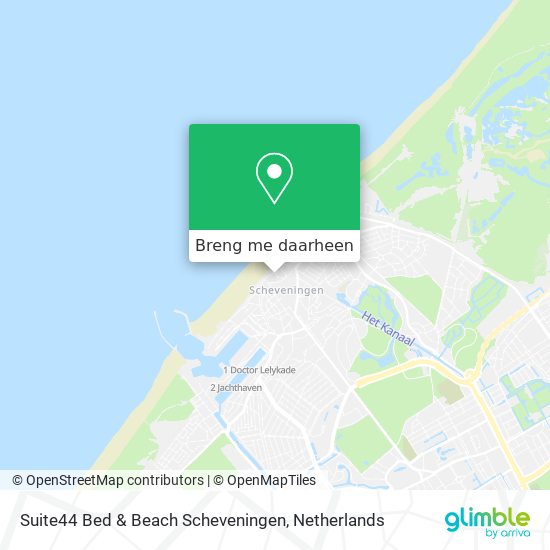 Suite44 Bed & Beach Scheveningen kaart