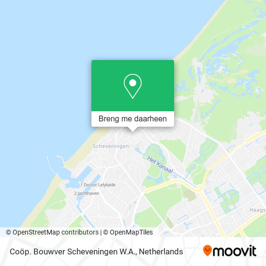 Coöp. Bouwver Scheveningen W.A. kaart