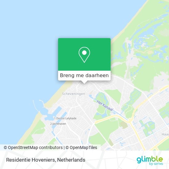 Residentie Hoveniers kaart