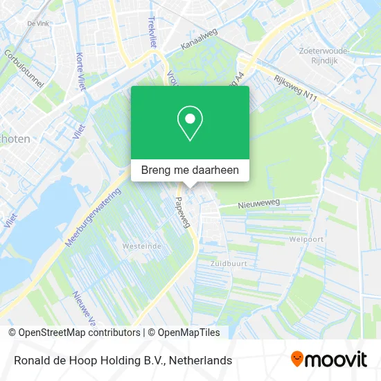 Ronald de Hoop Holding B.V. kaart