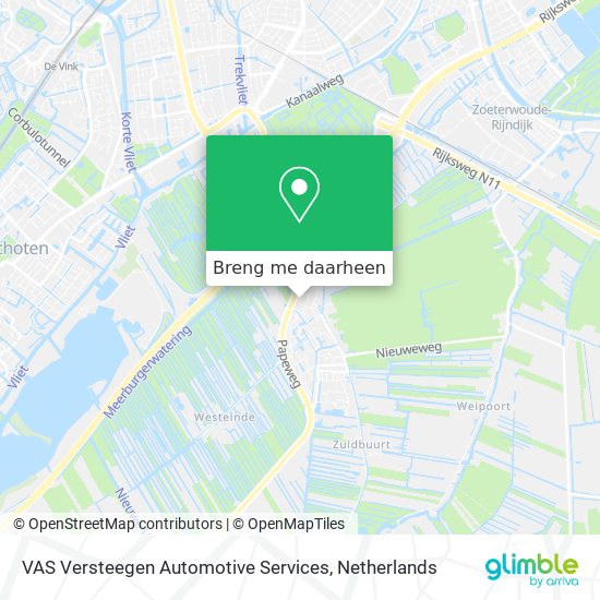 VAS Versteegen Automotive Services kaart