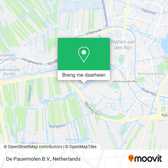 De Pauwmolen B.V. kaart
