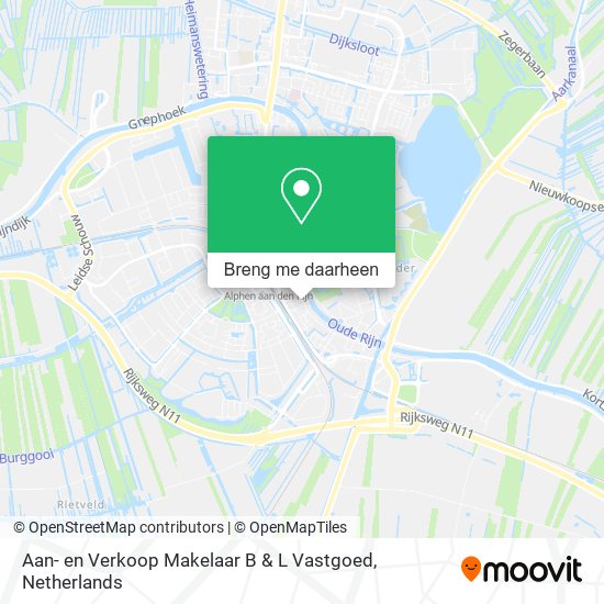 Aan- en Verkoop Makelaar B & L Vastgoed kaart