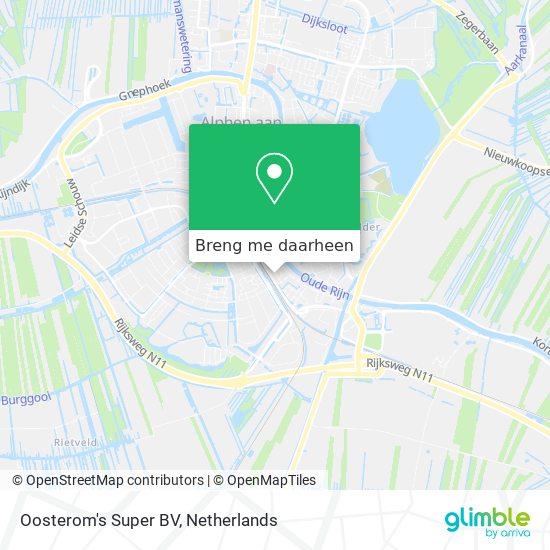 Oosterom's Super BV kaart