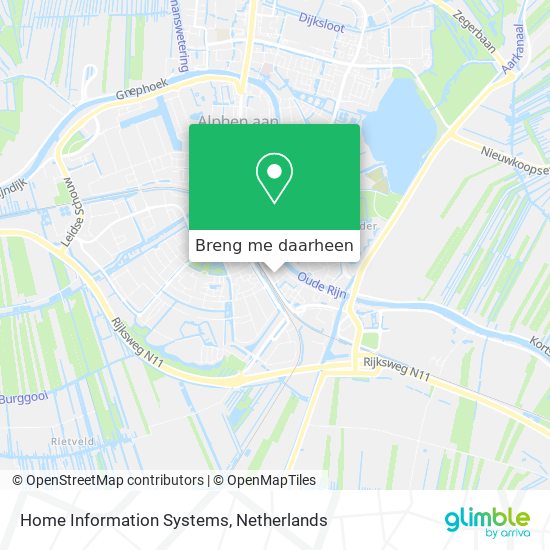 Home Information Systems kaart