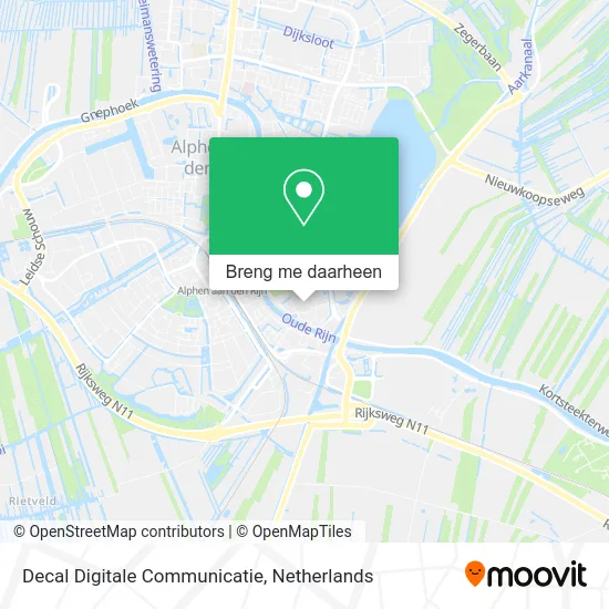 Decal Digitale Communicatie kaart