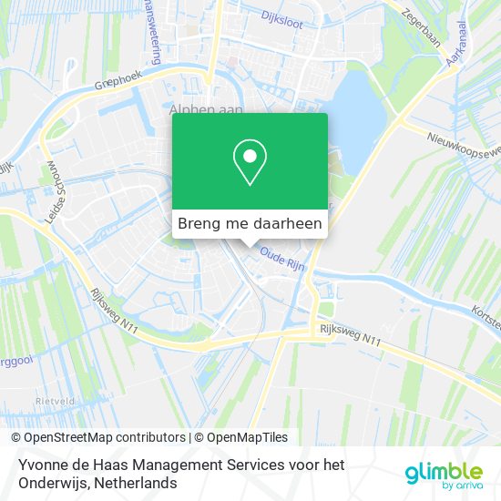 Yvonne de Haas Management Services voor het Onderwijs kaart