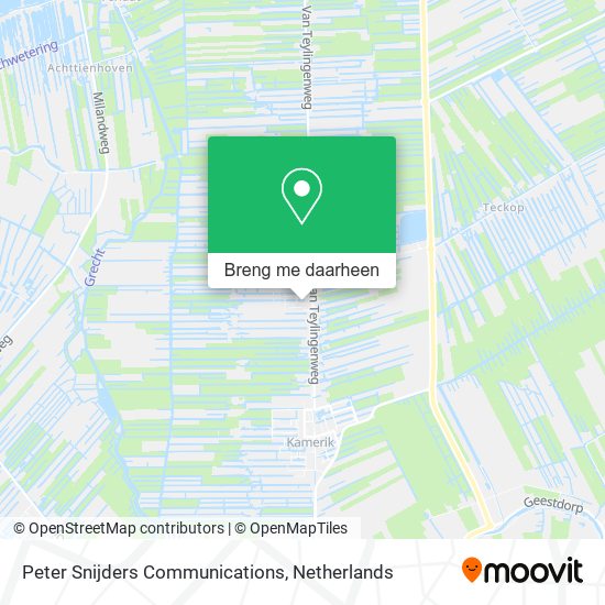 Peter Snijders Communications kaart