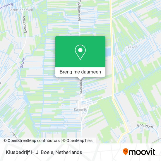 Klusbedrijf H.J. Boele kaart