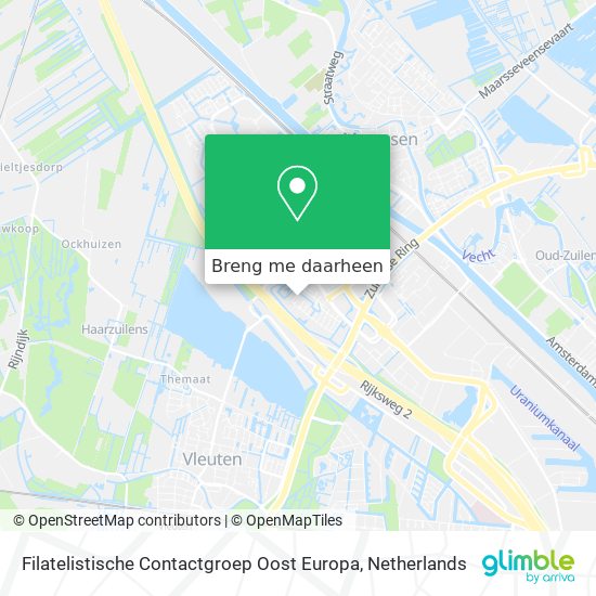 Filatelistische Contactgroep Oost Europa kaart