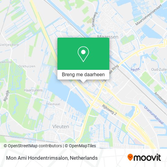 Mon Ami Hondentrimsalon kaart