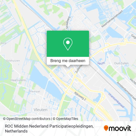 ROC Midden Nederland Participatieopleidingen kaart