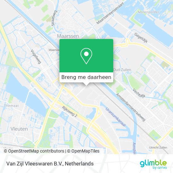 Van Zijl Vleeswaren B.V. kaart