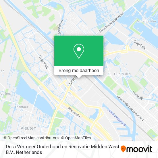 Dura Vermeer Onderhoud en Renovatie Midden West B.V. kaart
