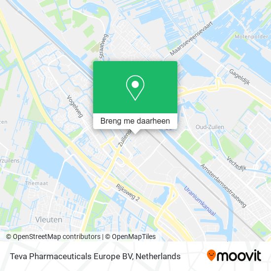 Teva Pharmaceuticals Europe BV kaart