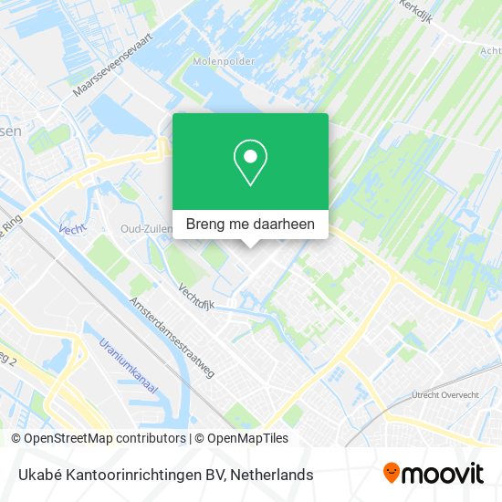 Ukabé Kantoorinrichtingen BV kaart