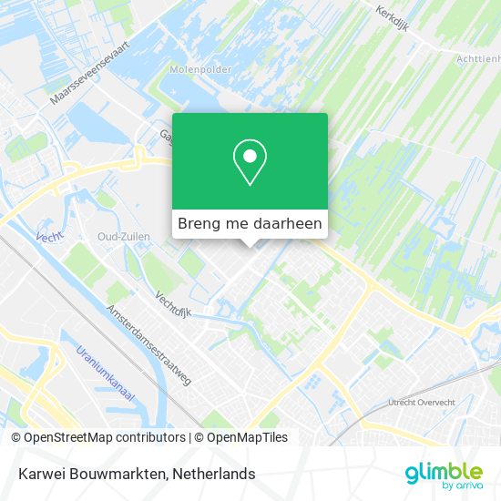 Karwei Bouwmarkten kaart