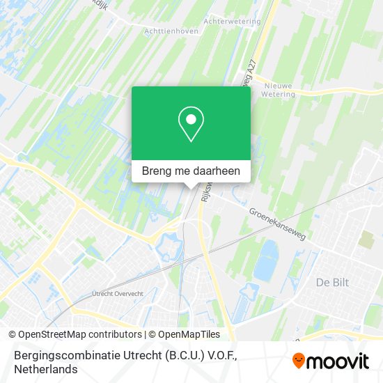 Bergingscombinatie Utrecht (B.C.U.) V.O.F. kaart