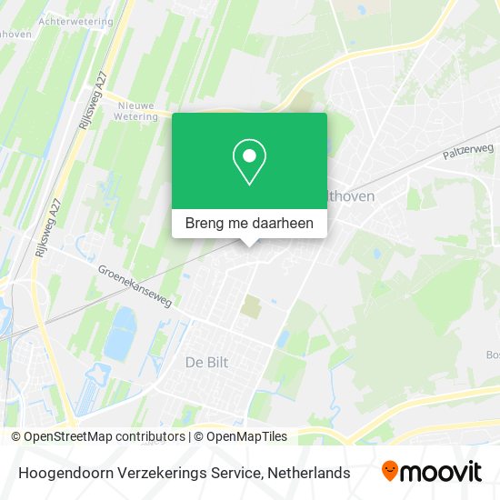 Hoogendoorn Verzekerings Service kaart