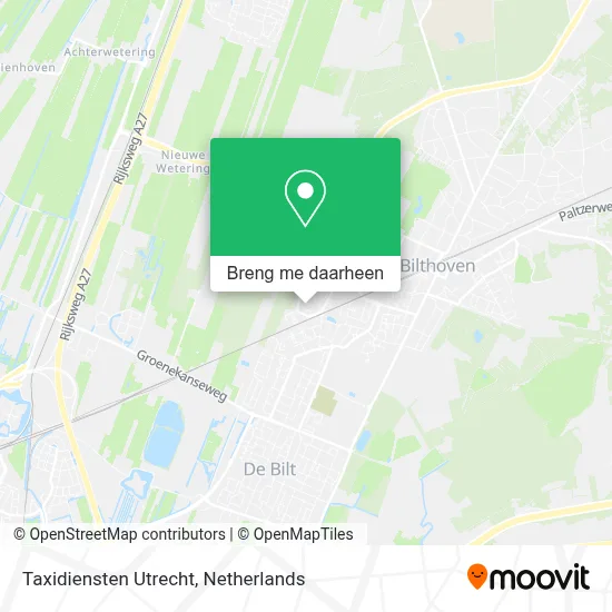Taxidiensten Utrecht kaart