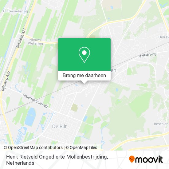 Henk Rietveld Ongedierte-Mollenbestrijding kaart
