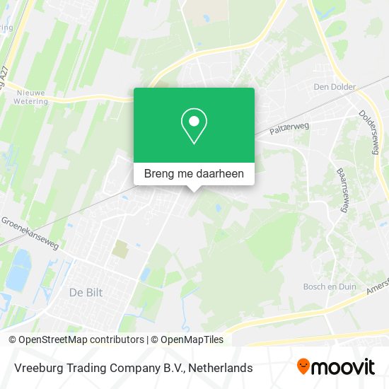 Vreeburg Trading Company B.V. kaart