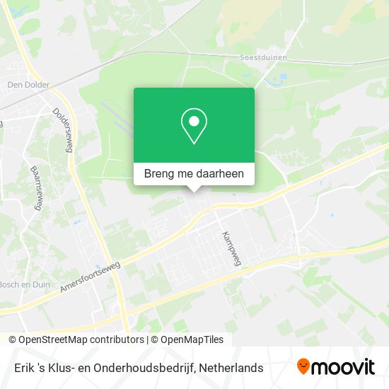 Erik 's Klus- en Onderhoudsbedrijf kaart