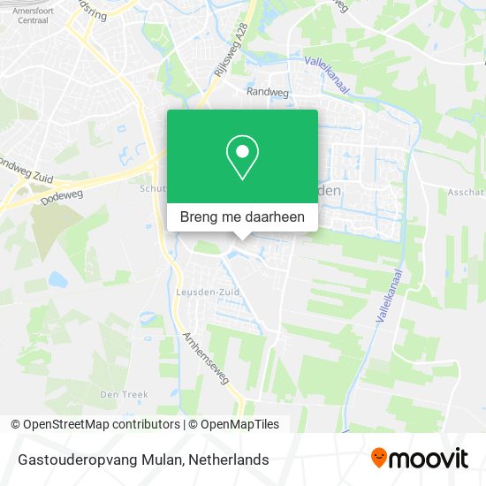 Gastouderopvang Mulan kaart