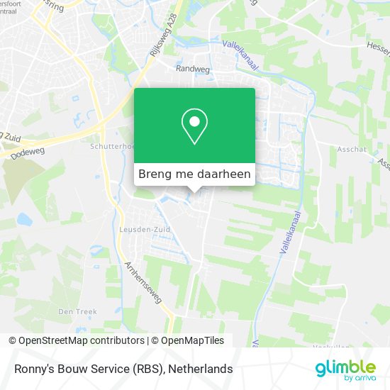 Ronny's Bouw Service (RBS) kaart