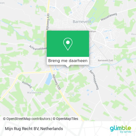 Mijn Rug Recht BV kaart