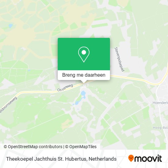Theekoepel Jachthuis St. Hubertus kaart
