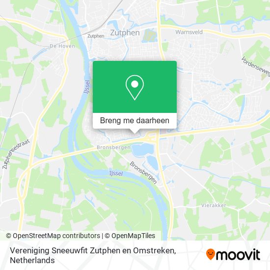 Vereniging Sneeuwfit Zutphen en Omstreken kaart
