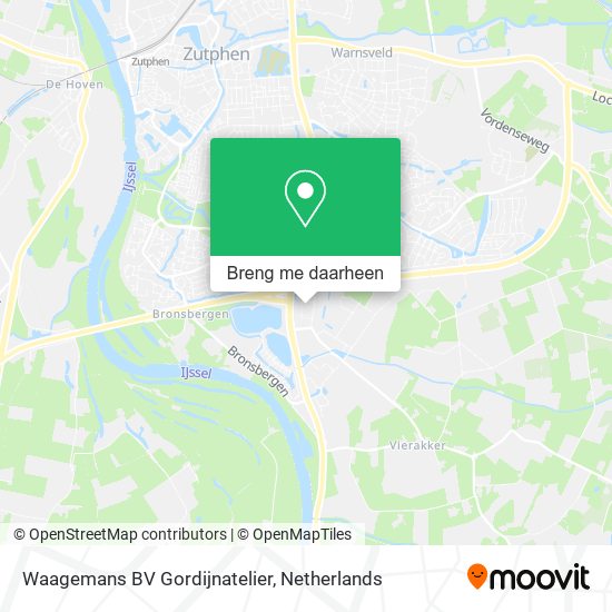 Waagemans BV Gordijnatelier kaart
