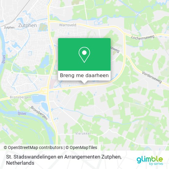 St. Stadswandelingen en Arrangementen Zutphen kaart