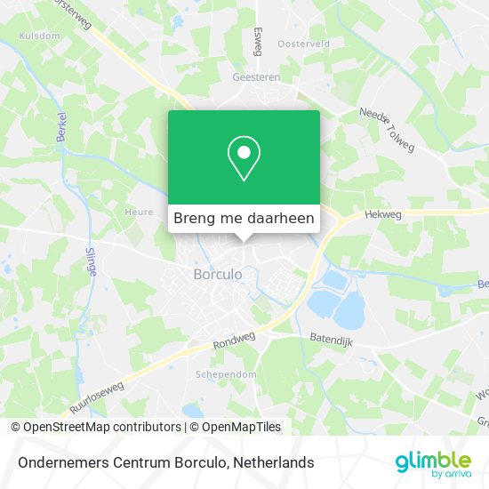 Ondernemers Centrum Borculo kaart