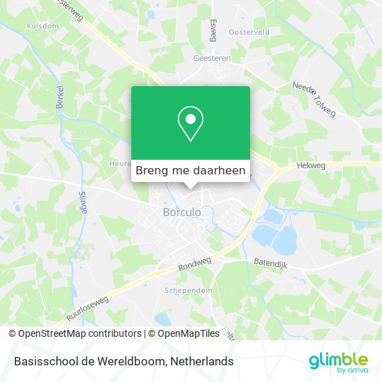 Basisschool de Wereldboom kaart