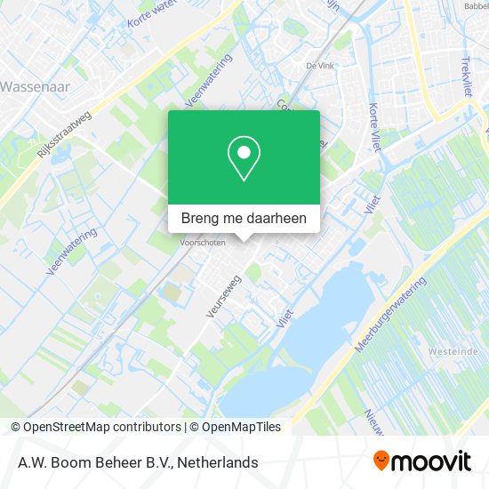 A.W. Boom Beheer B.V. kaart