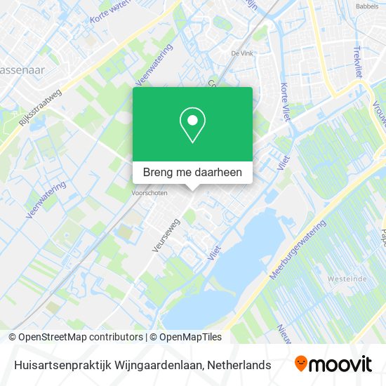 Huisartsenpraktijk Wijngaardenlaan kaart