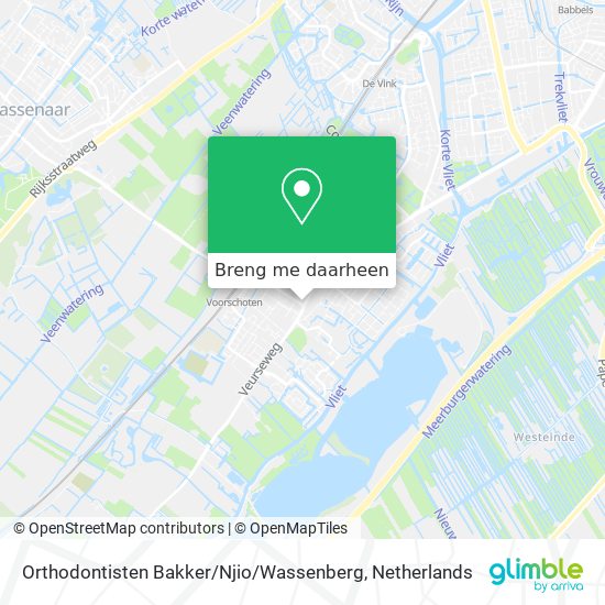 Orthodontisten Bakker / Njio / Wassenberg kaart