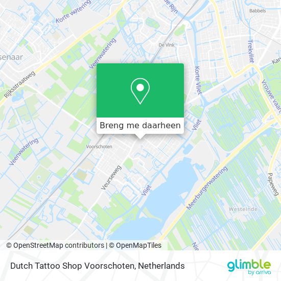 Dutch Tattoo Shop Voorschoten kaart