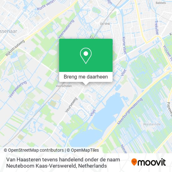Van Haasteren tevens handelend onder de naam Neuteboom Kaas-Verswereld kaart